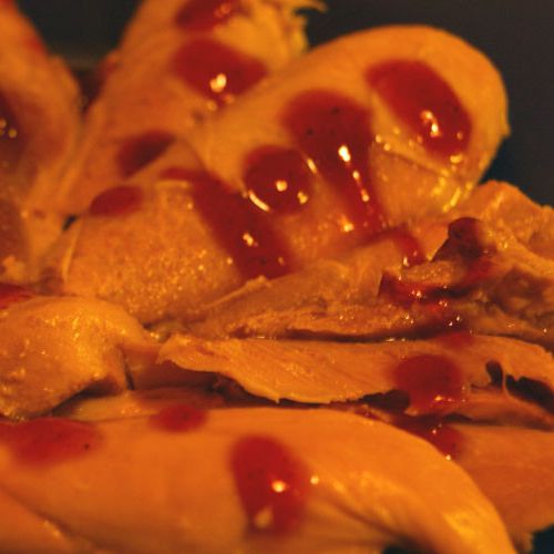 Turkey with cranberry jam