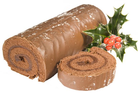 Christmas log cake (buche de no?l)