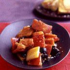 Salad of roasted peppers with croutons