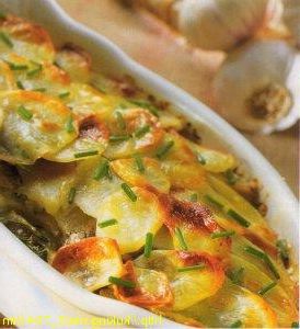 Baked potato with mushrooms