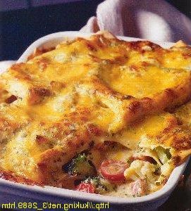Lasagna with Cauliflower and cheese
