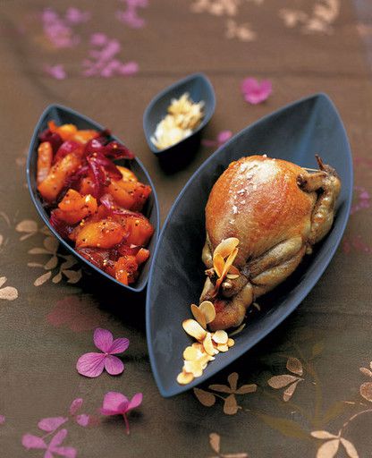 Chicken with pineapple chutney