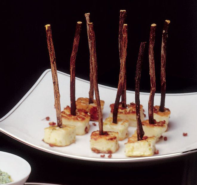Skewers with Szechuan pickle