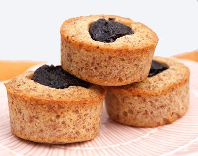 Small plum cupcakes