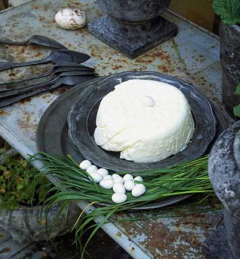 Blancmange with coconut