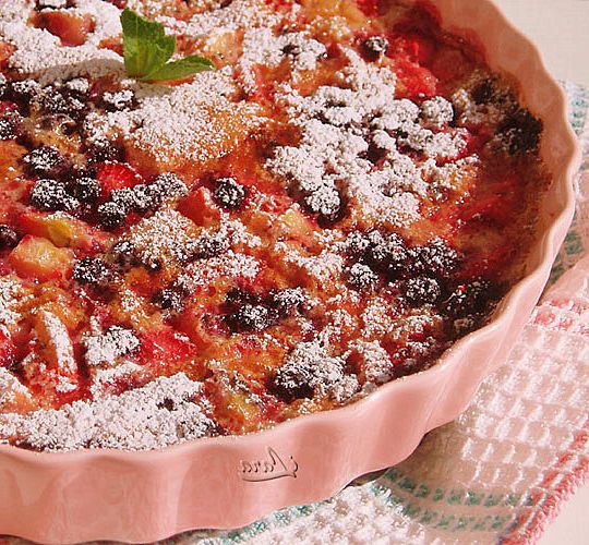 Clafoutis with berries