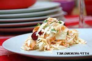 Carrot salad with cranberries