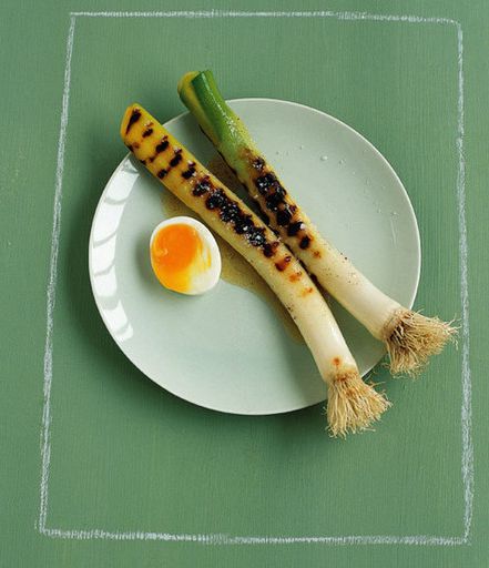 Leeks Grilled nutmeg
