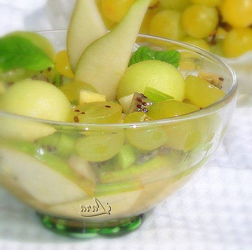 Green fruit salad