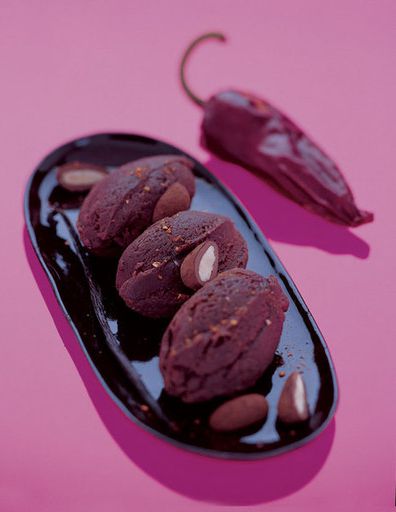 Chocolate ice cream with pepper