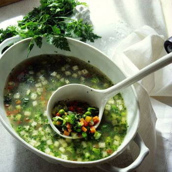 Soup of broccoli and cauliflower from Anita Tsoi