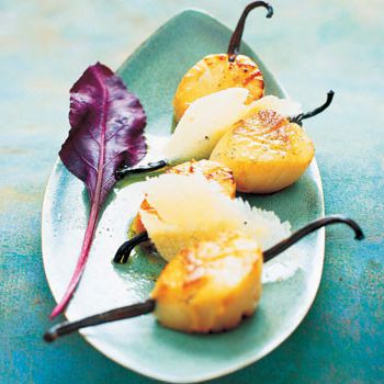 Scallops with parmesan