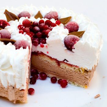 Ice-cream cake at home