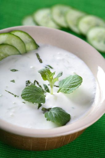 White gazpacho with grapes and cucumbers