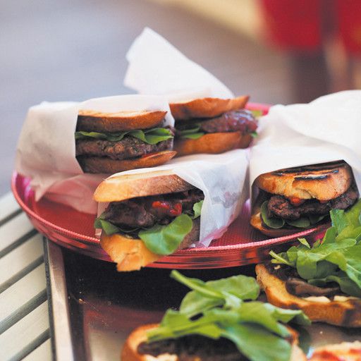 Sandwiches with steak
