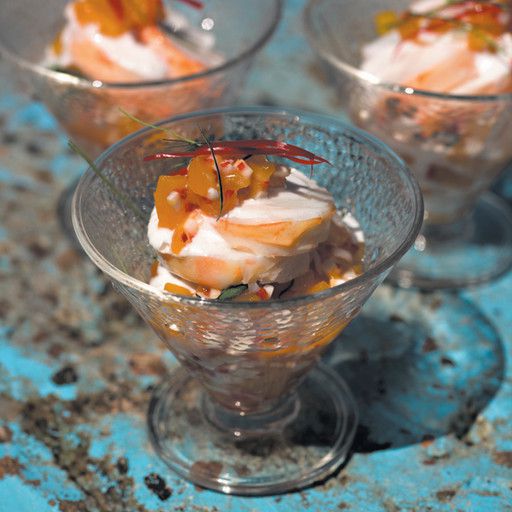 Lobster salad, mango and young coconut