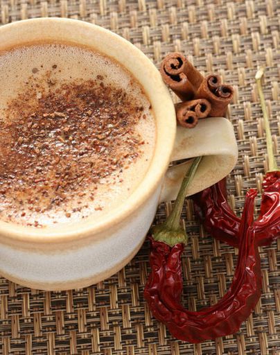 Festive coffee with spices from starbucks