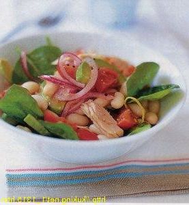 Salad of beans and tuna