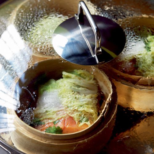 Meat loaf with trout and Chinese cabbage