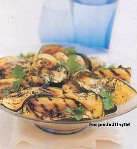 Salad from zucchini