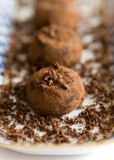 Truffles with candied orange