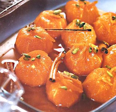 Mandarins in caramel