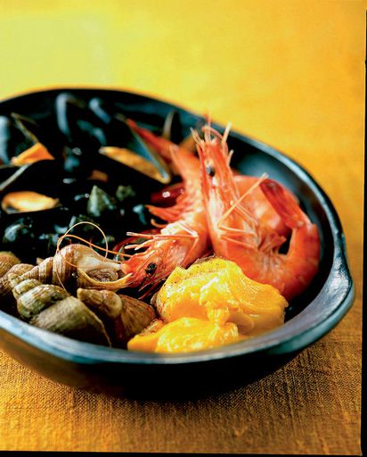 Seafood with Saffron