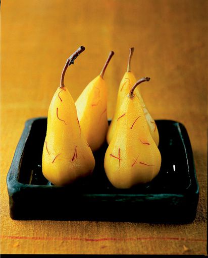 Pears with saffron
