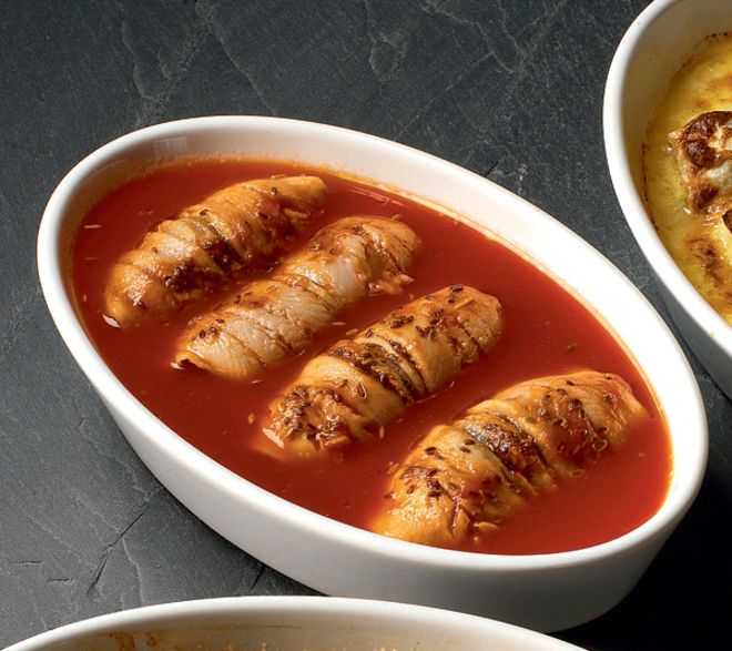 Baked herring flavored crayfish