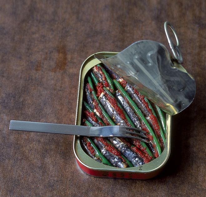Baked sardines