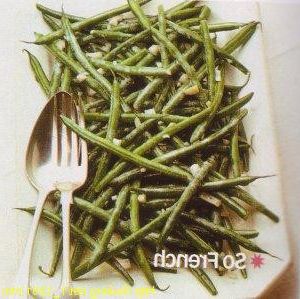 Salad with green beans in French