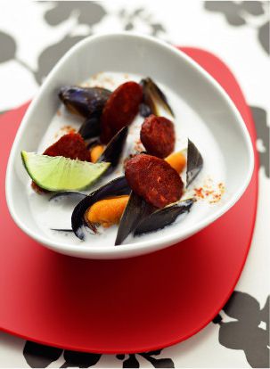 Soup of mussels