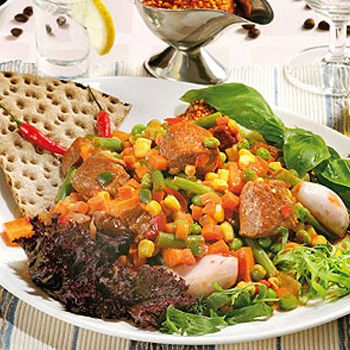 Braised beef with vegetables Mexican