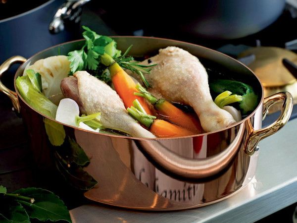 Potofe duck thighs and celery