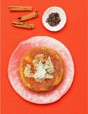 Clafoutis of pears with gorgonzola