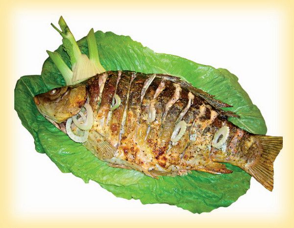 Carp baked