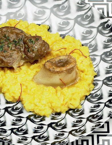 Risotto with saffron and ossobuco