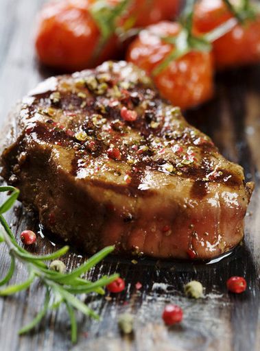 Meat fir branches