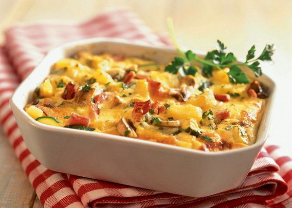 Casserole with eggplant