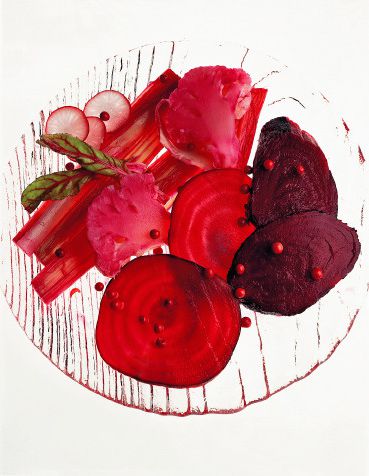 Scarlet petals