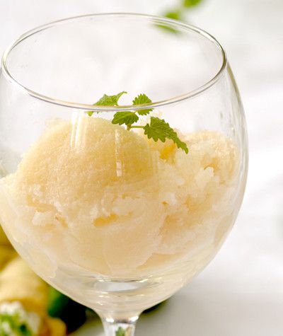 Pear sorbet with ginger