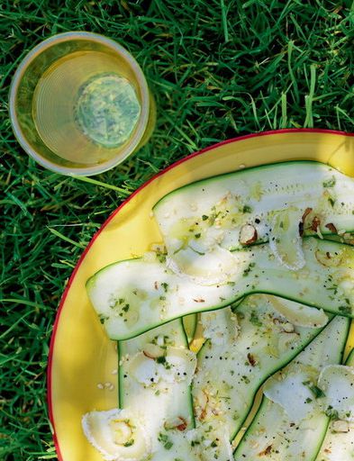 Carpaccio of zucchini