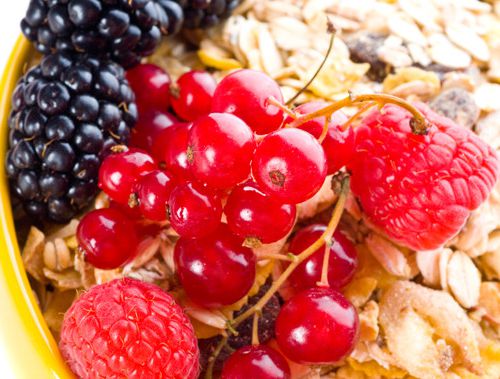 Porridge with berries