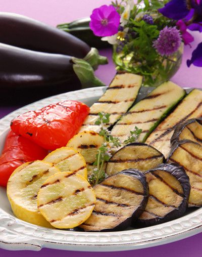 Grilled vegetables with rosemary