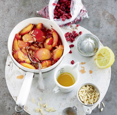 Canned stewed nectarines