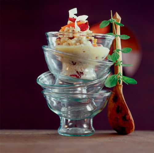 Lemon sorbet with air rice