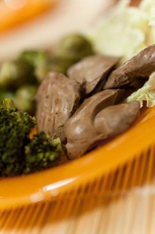 Chicken livers in lemon marinade