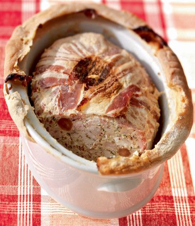 Terrine of rabbit with raisins