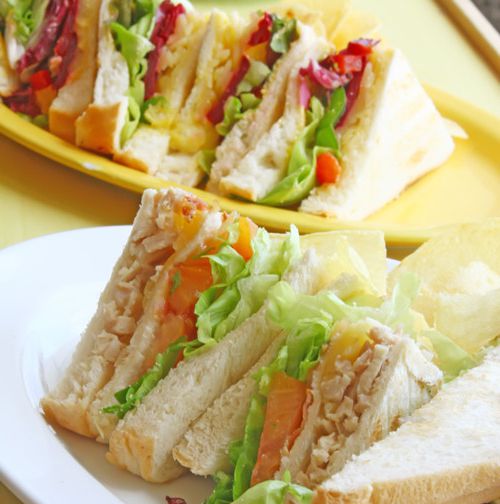 Sandwiches with vegetables
