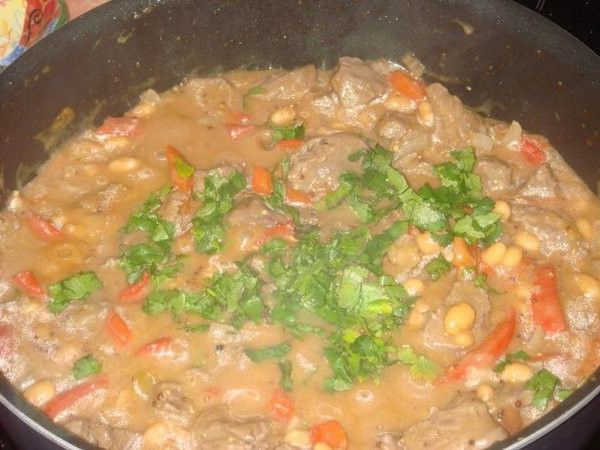 Beef stew with beans